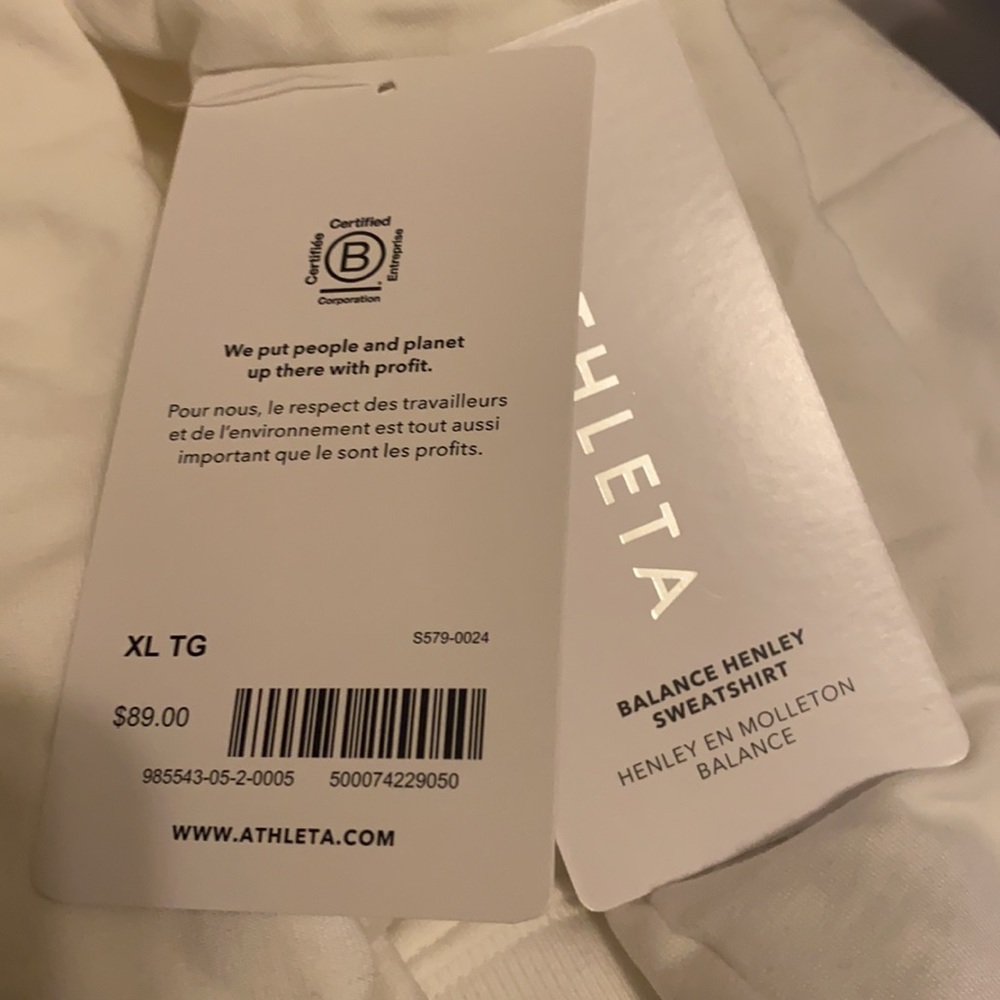 Athleta Balance Henley Sweatshirt - Picture 6 of 7